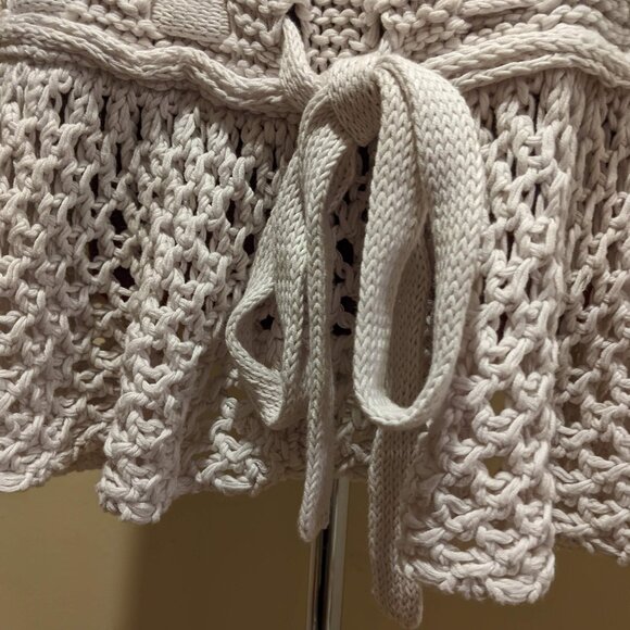 Stella McCartney Boho Knit Mini Dress tunic top – White – Size M/L Made in Italy - Picture 8 of 12